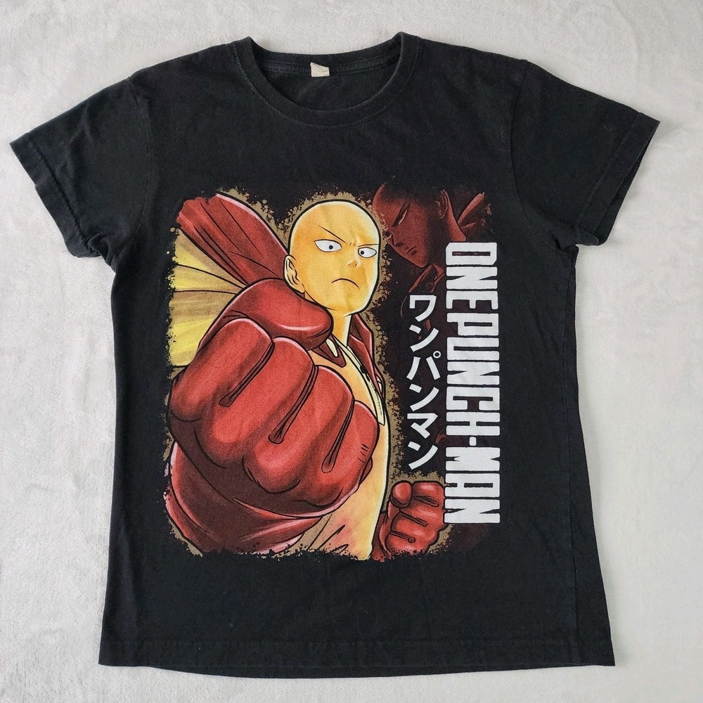 ONE PUNCH MAN Saitama Big Fist Shirt Youth Large 10 - 12 Years Manga‎ Anime Kids
